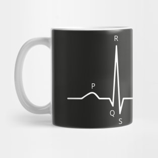 PQRST Funny Nurse Memes Electrocardiogram Wave ECG Tracing Gift for Nurses Mug